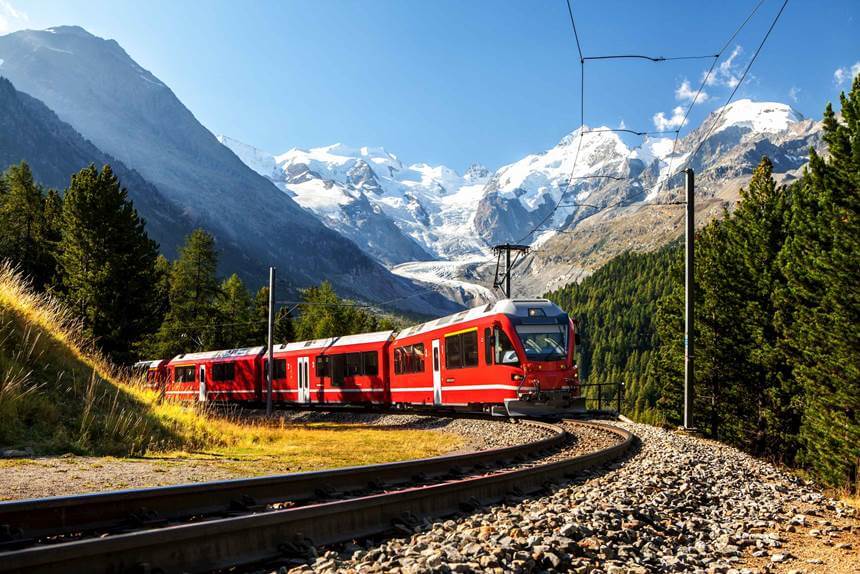 Switzerland Alpine Train Routes Open